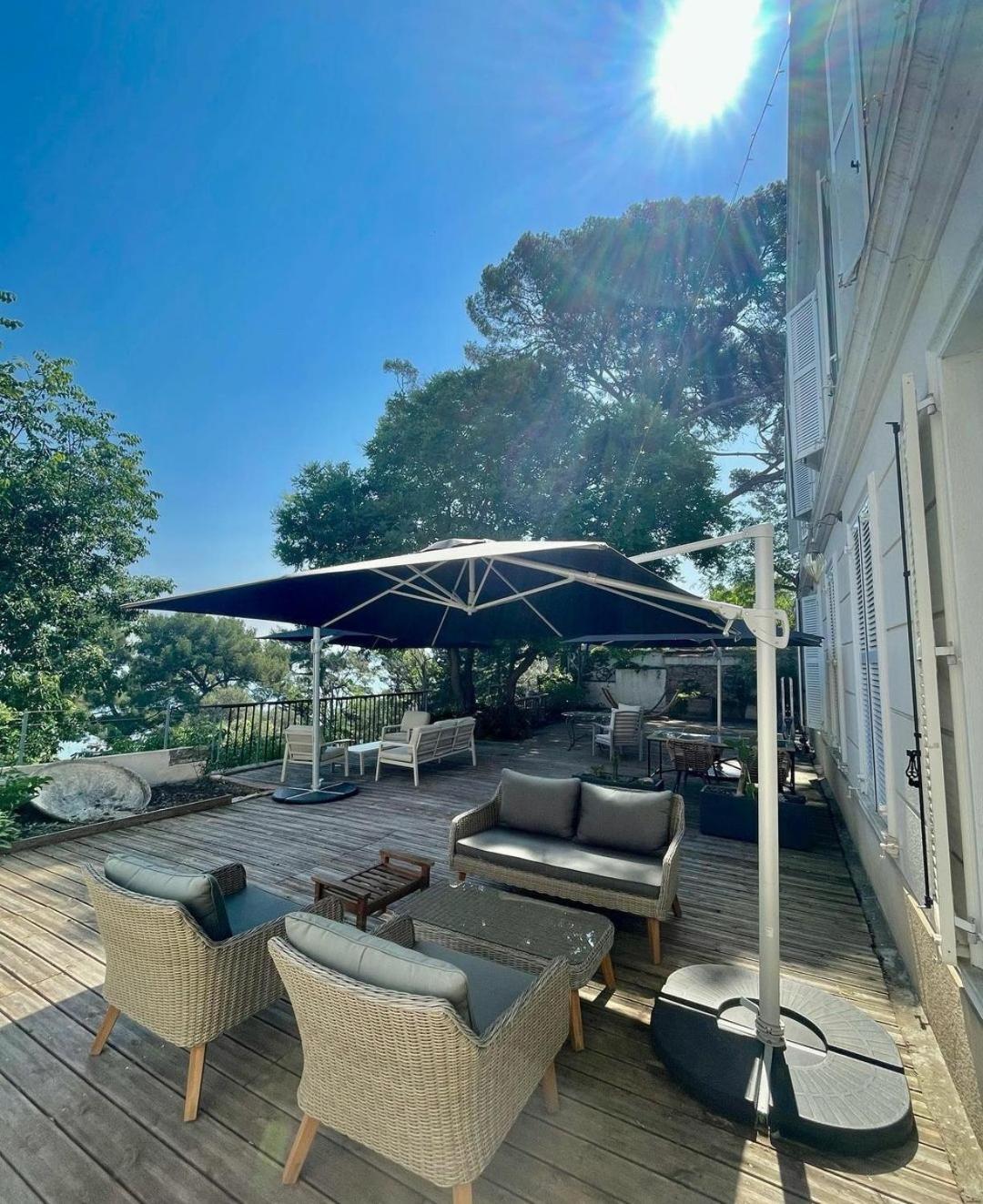 Villa-Chateau Les Terrasses - Tamaris, Plage Des Sablettes, Mer Au Bas De La Propriete La Seyne-sur-Mer Zewnętrze zdjęcie