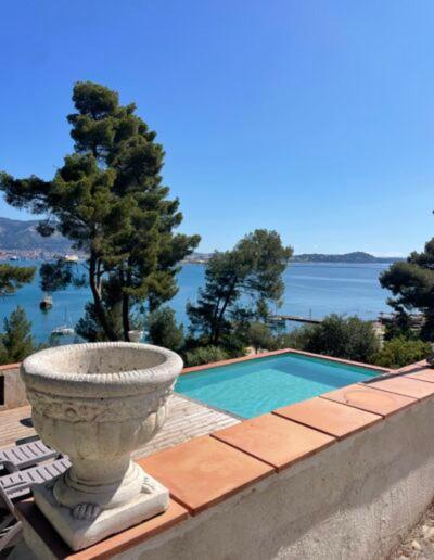 Villa-Chateau Les Terrasses - Tamaris, Plage Des Sablettes, Mer Au Bas De La Propriete La Seyne-sur-Mer Zewnętrze zdjęcie