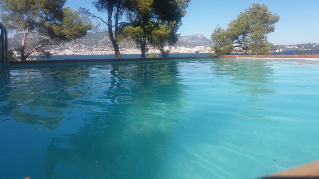 Villa-Chateau Les Terrasses - Tamaris, Plage Des Sablettes, Mer Au Bas De La Propriete La Seyne-sur-Mer Zewnętrze zdjęcie
