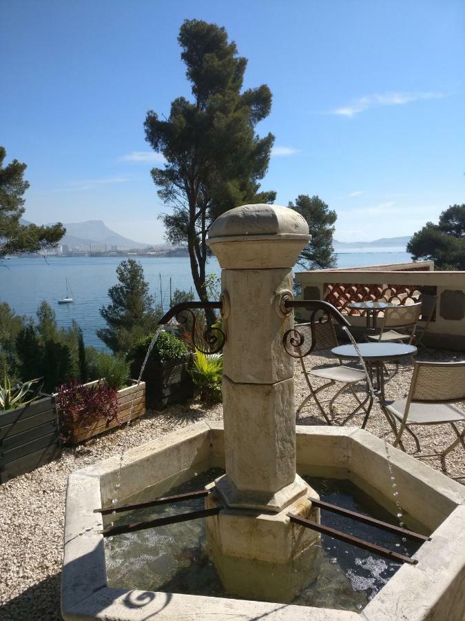 Villa-Chateau Les Terrasses - Tamaris, Plage Des Sablettes, Mer Au Bas De La Propriete La Seyne-sur-Mer Zewnętrze zdjęcie